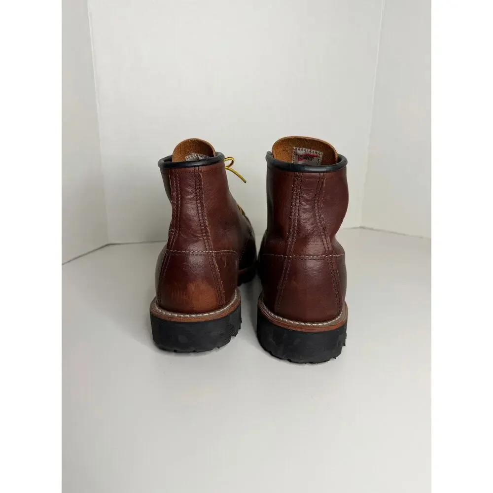 Red Wing Heritage 8146 Roughneck Brown Leather Boots EUC Size 9.5